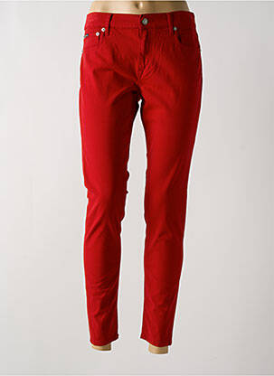 Pantalon 7/8 stretch taille normale rouge RALPH LAUREN femme