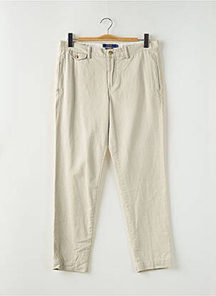 Pantalon chino tissage popeline taille normale beige RALPH LAUREN femme