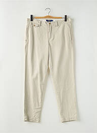 Pantalon chino tissage popeline taille normale beige RALPH LAUREN femme