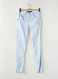 Pantalon slim tissage popeline taille normale bleu JACOB COHEN femme