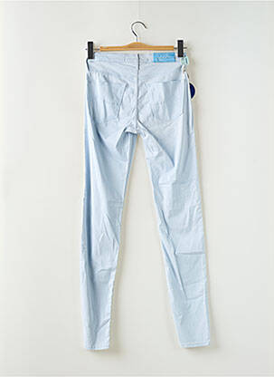 Pantalon slim tissage popeline taille normale bleu JACOB COHEN femme