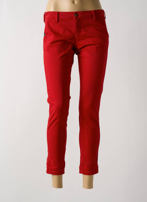 Pantalon 7/8 rouge TEDDY SMITH pour femme