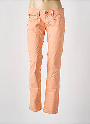 Pantalon slim taille basse taille basse orange FREEMAN T.PORTER femme