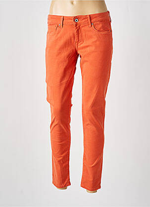 Pantalon 7/8 stretch taille basse orange PEPE JEANS femme