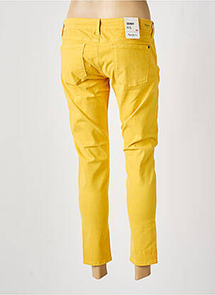 Pantalon 7/8 stretch taille basse jaune PEPE JEANS femme