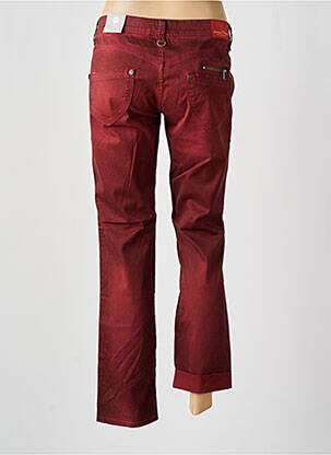 Pantalon slim taille basse taille basse rouge FREEMAN T.PORTER femme