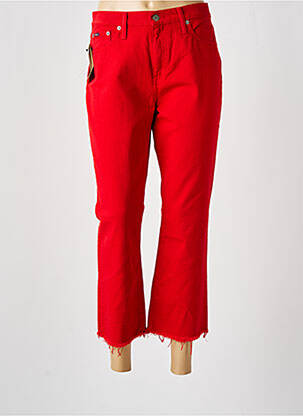 Jean coupe flare taille haute taille haute rouge RALPH LAUREN femme