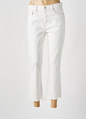 Jean coupe flare taille haute taille haute blanc RALPH LAUREN femme