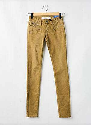 Jeans coupe slim taille basse taille basse beige FREEMAN T.PORTER femme