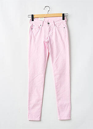 Pantalon slim tissage popeline taille normale rose PEPE JEANS femme