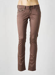 Pantalon slim marron PEPE JEANS pour femme seconde vue