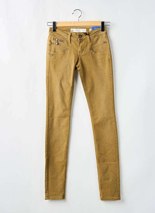 Jeans coupe slim taille basse taille basse beige FREEMAN T.PORTER femme