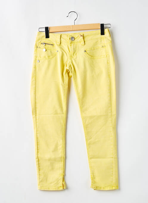 Pantalon 7/8 jaune FREEMAN T.PORTER pour femme