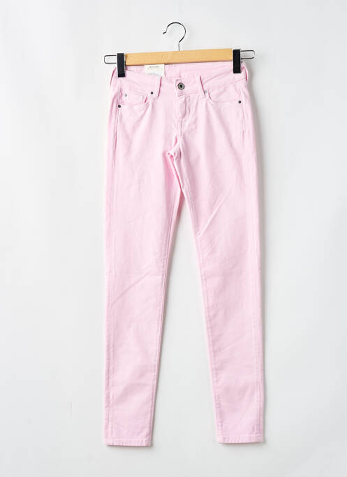 Pantalon slim rose PEPE JEANS pour femme