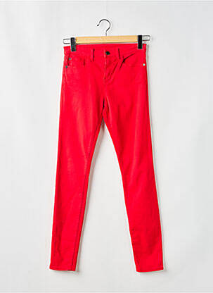 Pantalon slim poches rouge EMPORIO ARMANI femme