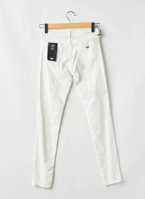 Pantalon slim blanc EMPORIO ARMANI pour femme