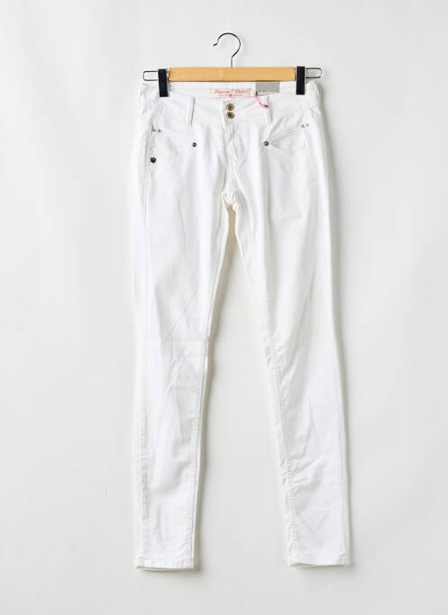 Pantalon slim blanc FREEMAN T.PORTER pour femme