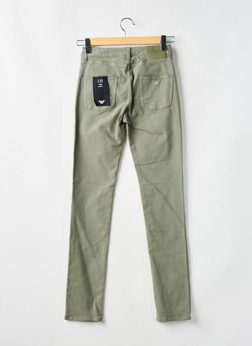 Pantalon slim vert EMPORIO ARMANI pour femme
