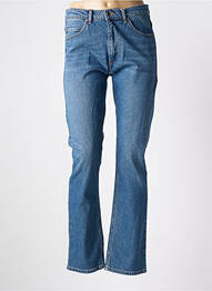 Jeans coupe droite taille haute taille haute bleu ACQUAVERDE femme