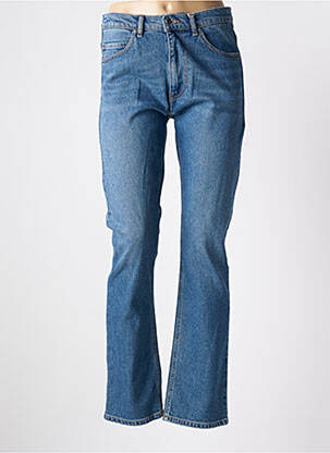 Jeans coupe droite taille haute taille haute bleu ACQUAVERDE femme