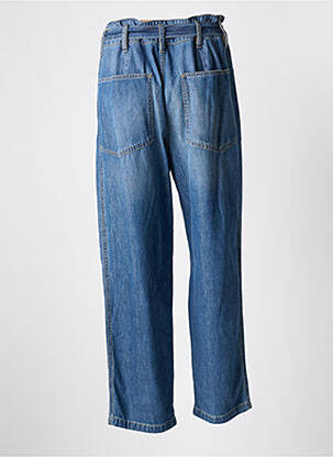Jeans coupe droite taille haute taille haute bleu ACQUAVERDE femme