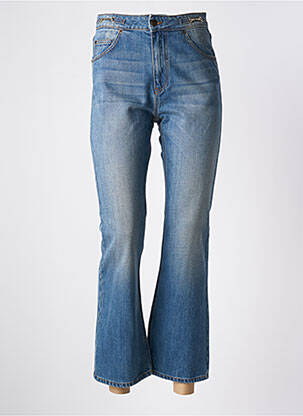 Jeans bootcut taille haute taille haute bleu ACQUAVERDE femme