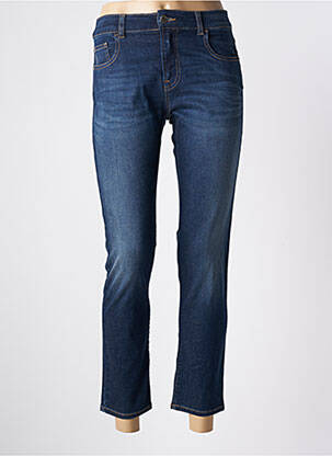 Jeans coupe droite stretch taille normale bleu EMPORIO ARMANI femme