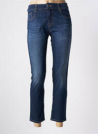 Jeans coupe droite stretch taille normale bleu EMPORIO ARMANI femme
