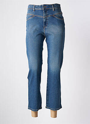 Jeans coupe droite taille haute taille haute bleu ACQUAVERDE femme