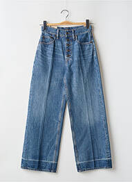 Jeans coupe large délavé taille haute bleu RALPH LAUREN femme