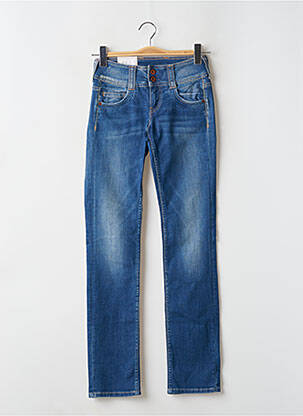 Jeans coupe droite taille basse taille basse bleu PEPE JEANS femme