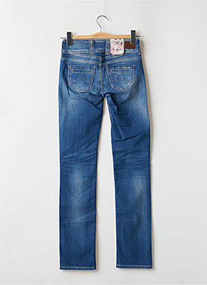 Jeans coupe droite stretch taille basse bleu PEPE JEANS femme
