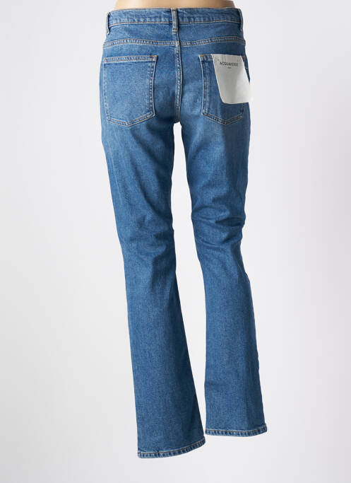 Jeans coupe droite bleu ACQUAVERDE pour femme