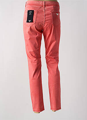 Pantalon slim poches orange EMPORIO ARMANI femme