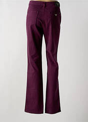 Pantalon droit violet ARMANI pour femme seconde vue