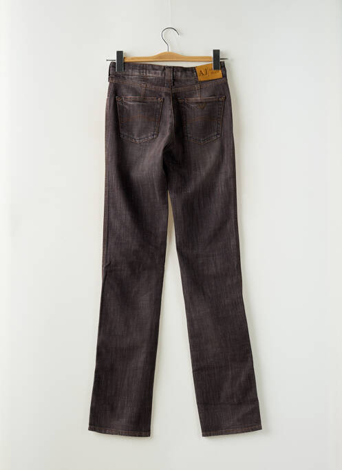 Jeans coupe slim marron ARMANI pour femme