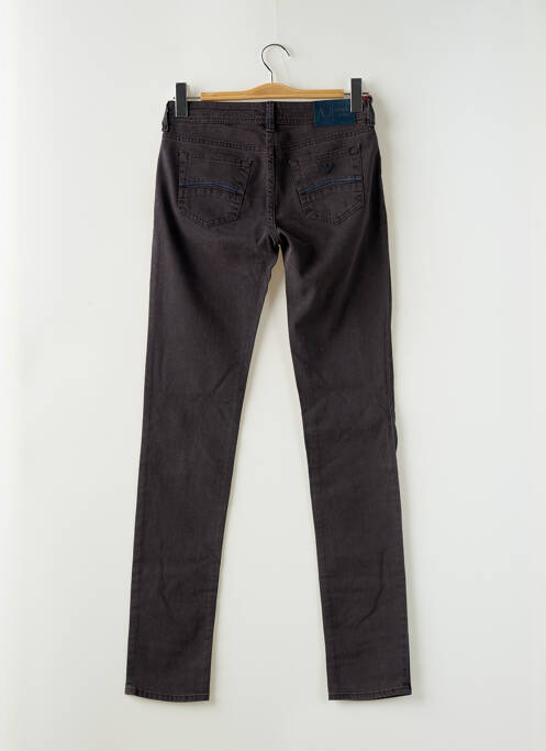 Jeans coupe slim marron ARMANI pour femme