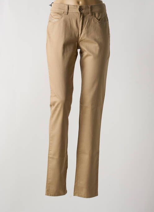 Pantalon slim beige ARMANI pour femme