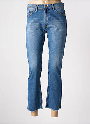 Jeans coupe droite stretch taille normale bleu ACQUAVERDE femme