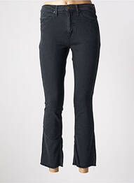 Jeans coupe droite taille haute taille haute noir ACQUAVERDE femme