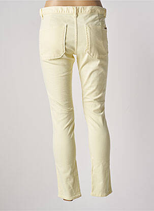 Jeans coupe slim stretch taille normale jaune ACQUAVERDE femme