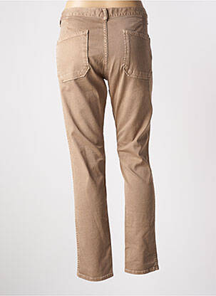 Jeans coupe slim stretch taille normale marron ACQUAVERDE femme