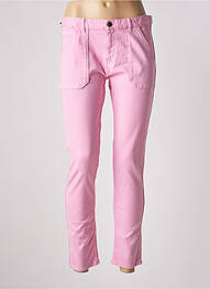 Jeans coupe slim stretch taille normale rose ACQUAVERDE femme