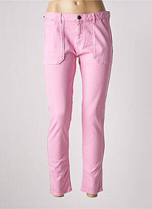 Jeans coupe slim stretch taille normale rose ACQUAVERDE femme