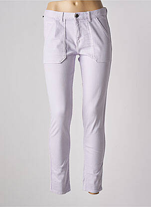 Jeans coupe slim stretch taille normale violet ACQUAVERDE femme
