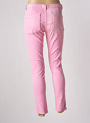 Jeans coupe slim stretch taille normale rose ACQUAVERDE femme