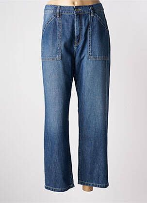 Jeans coupe large délavé taille haute bleu ACQUAVERDE femme