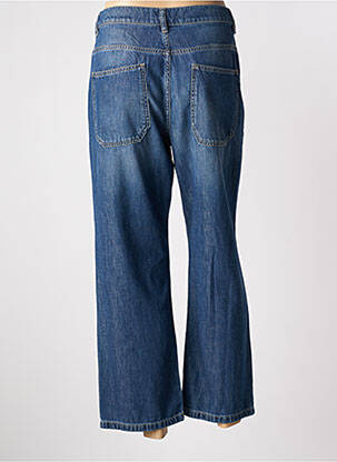 Jeans coupe large délavé taille haute bleu ACQUAVERDE femme