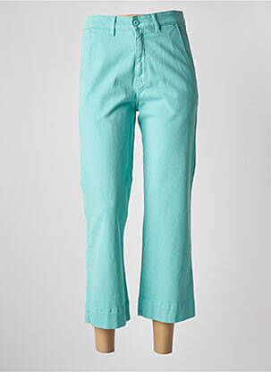Pantalon 7/8 taille haute taille haute bleu ACQUAVERDE femme