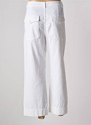 Pantalon 7/8 taille haute taille haute blanc ACQUAVERDE femme